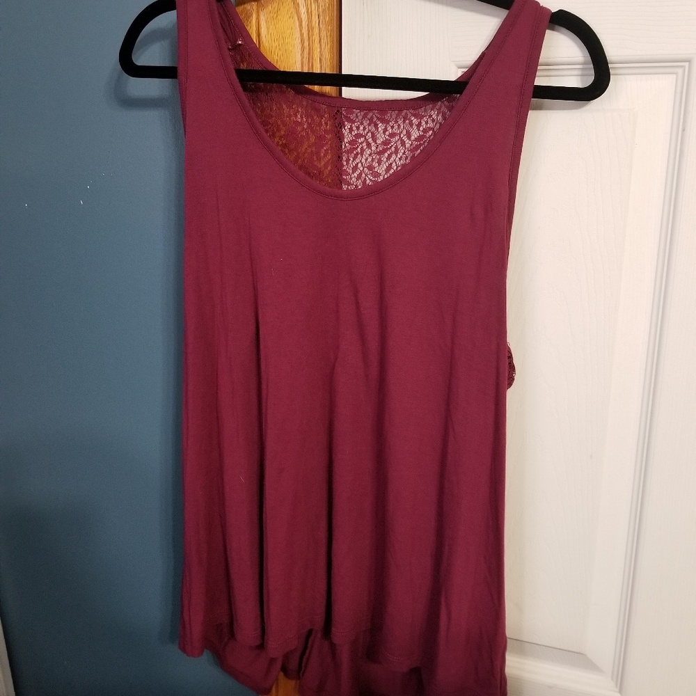 Womens Old Navy Burgundy Tank Top